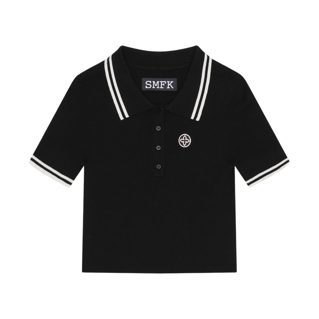 (W) 에스엠에프케이 캠퍼스 블랙 폴로 블랙((W) SMFK Campus Black Polo Black)