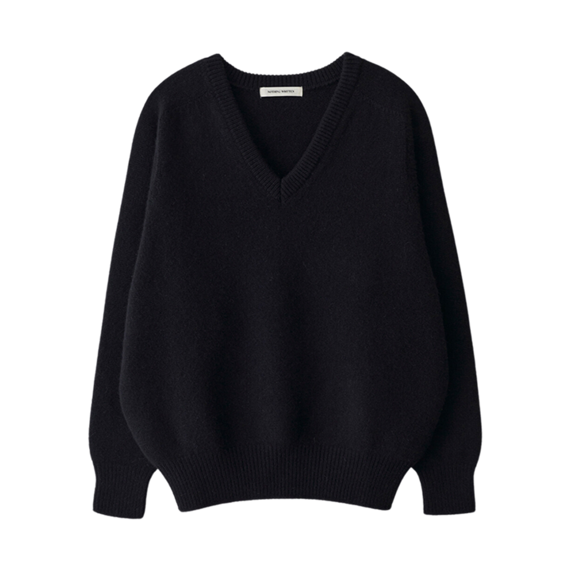 (W) 낫띵 리튼 파운드 알파카 스웨터 블랙((W) Nothing Written Pound Alpaca Sweater Black)