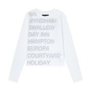 [KREAM 단독] Safarispot Women 1/2 Highway Inn LS T-Shirt White Black