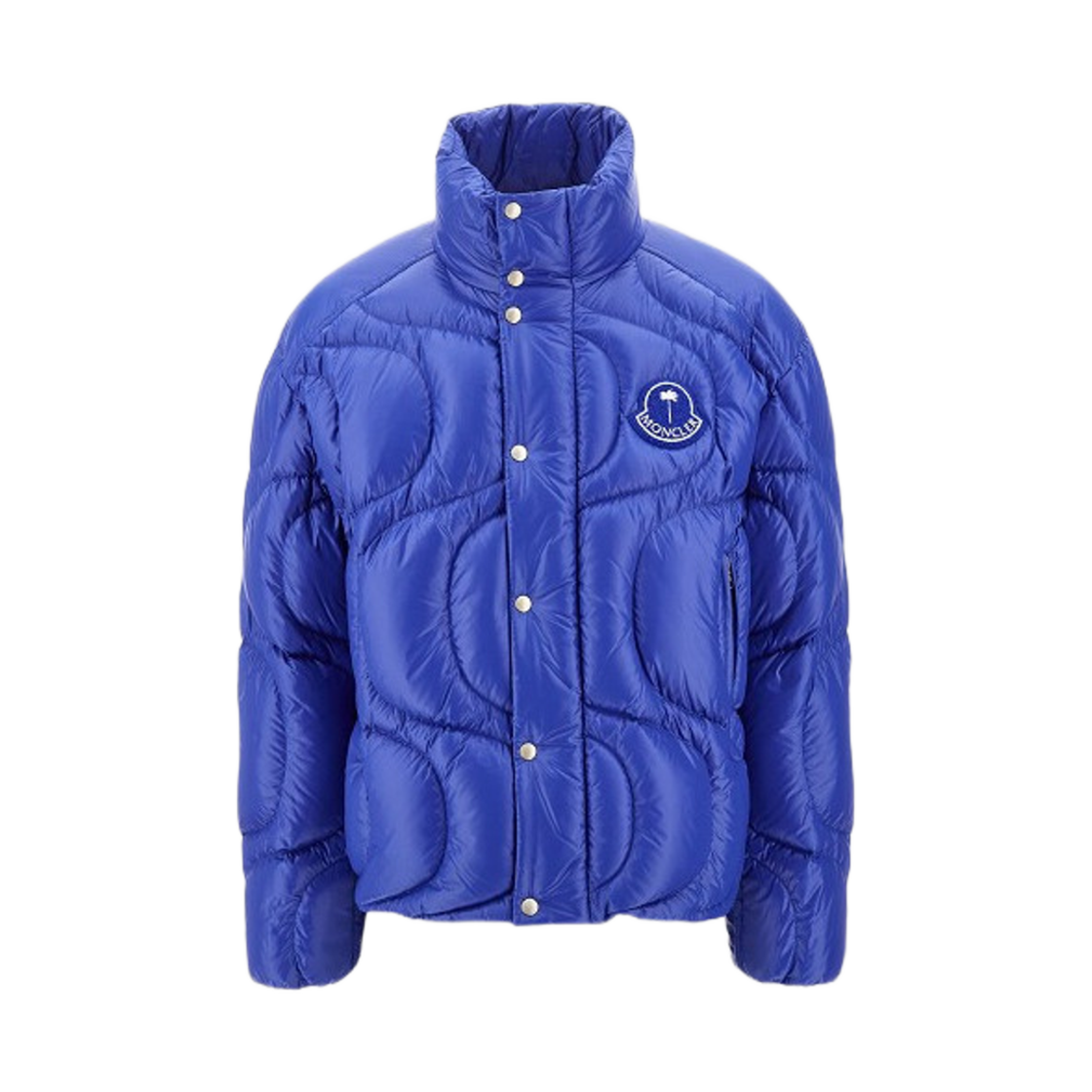 몽클레르 x 팜 엔젤스 하우나니 쇼트 다운 자켓 일렉트릭 블루 - 24FW(Moncler x Palm Angels Haunani Short Down Jacket Electric Blue - 24FW)
