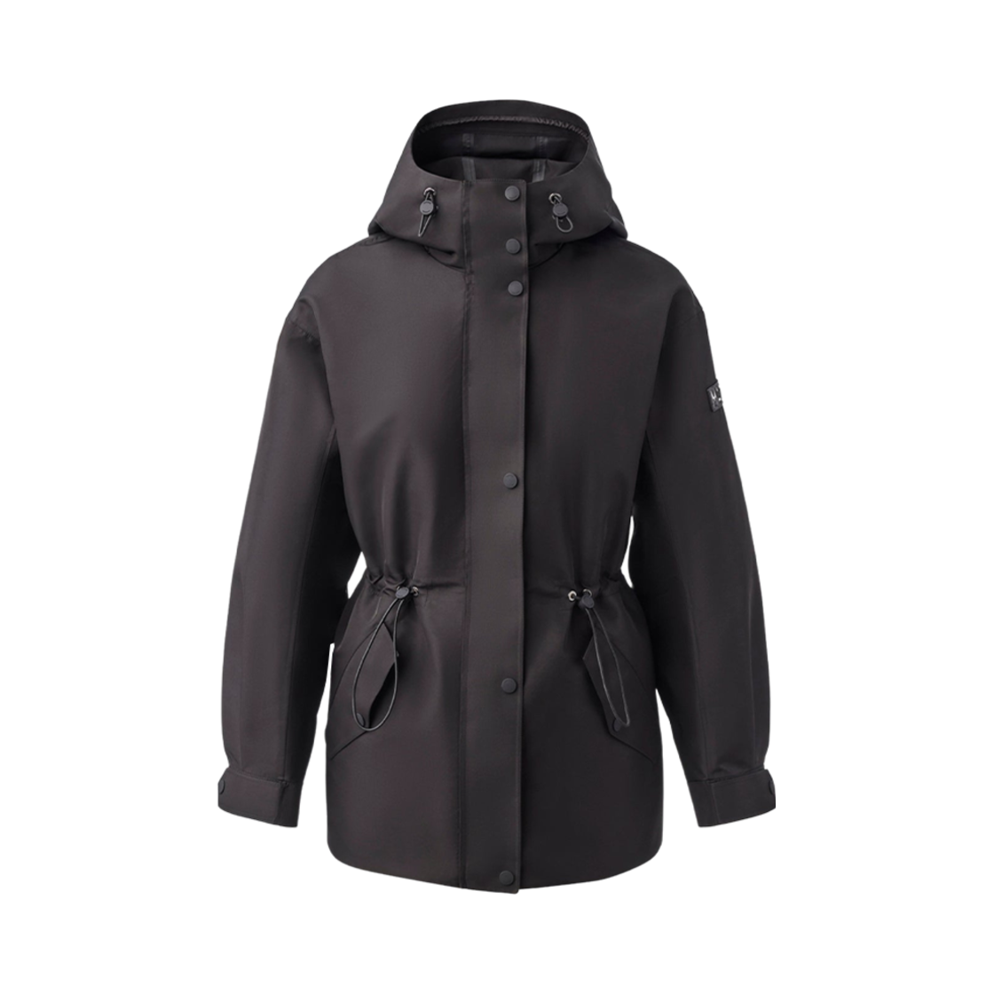 (W) 맥카지 캐리 숏 투인원 레인 파카 리무버블 라이너 블랙((W) Mackage Carrie Short 2-In-1 Rain Parka With Removable Liner Black)