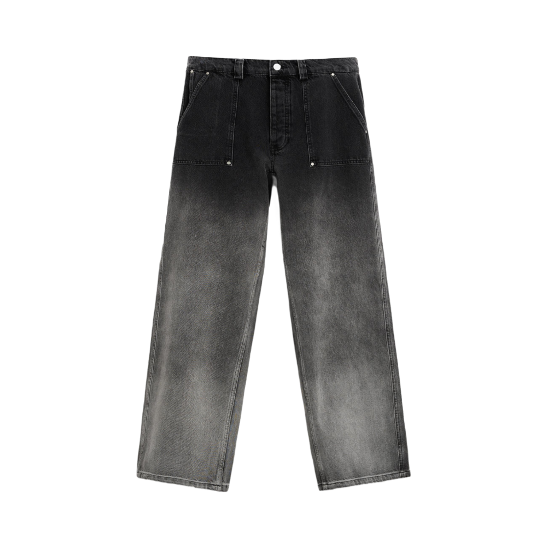 자라 페이디드 벨 바텀 핏 진 차콜(Zara Faded Bell Bottom Fit Jeans Charcoal) - 1