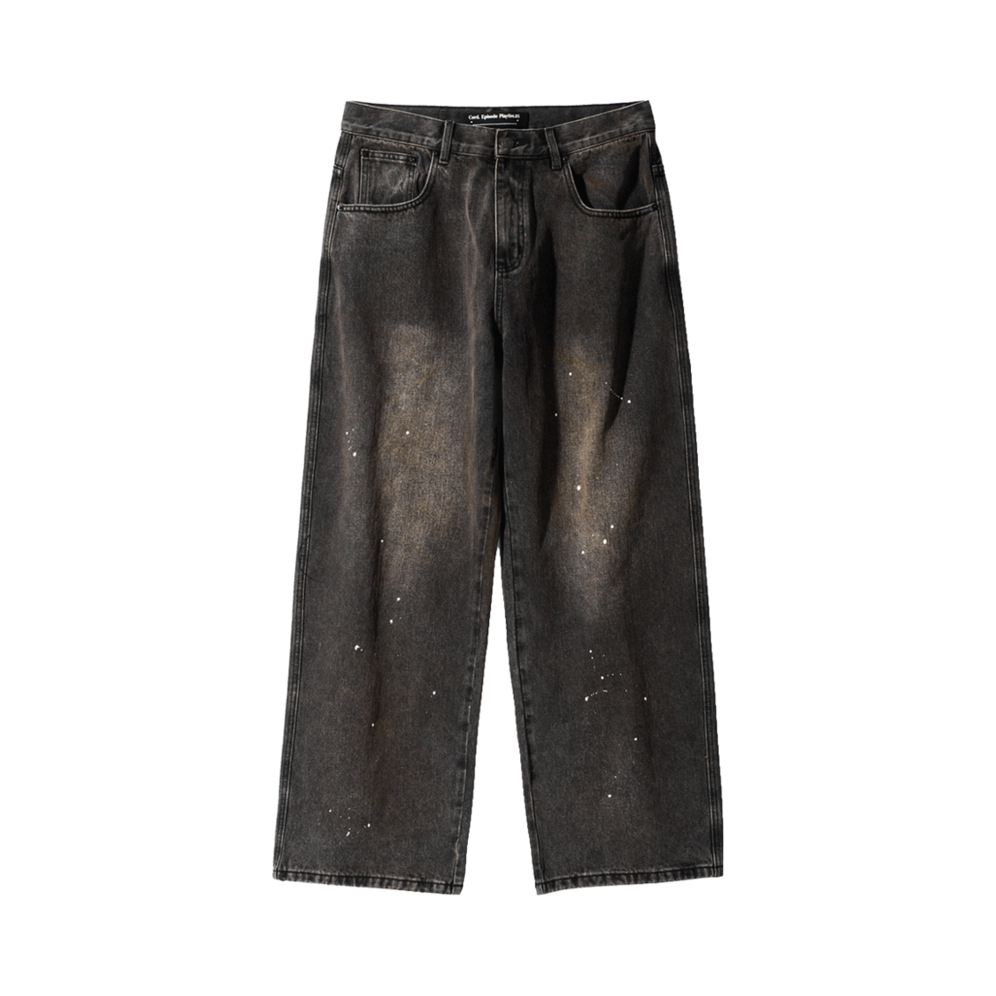 코드 오버-다이 페인티드 데님 팬츠 워시드 블랙(Cord Over-Dye Painted Denim Pants Washed Black)