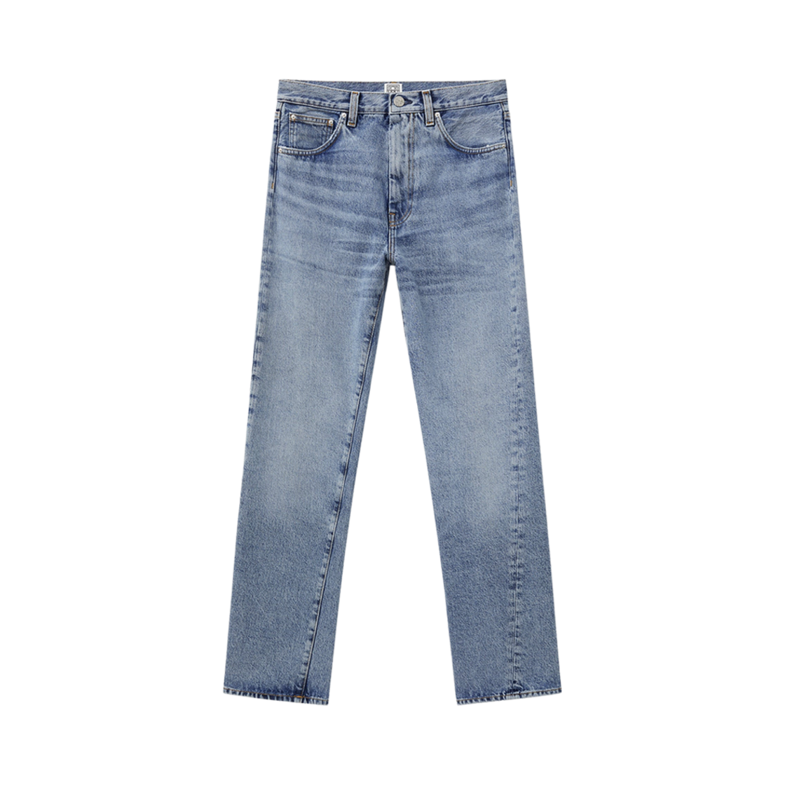 221-232-741-485 (W) Toteme Twisted Seam Denim Worn Blue
