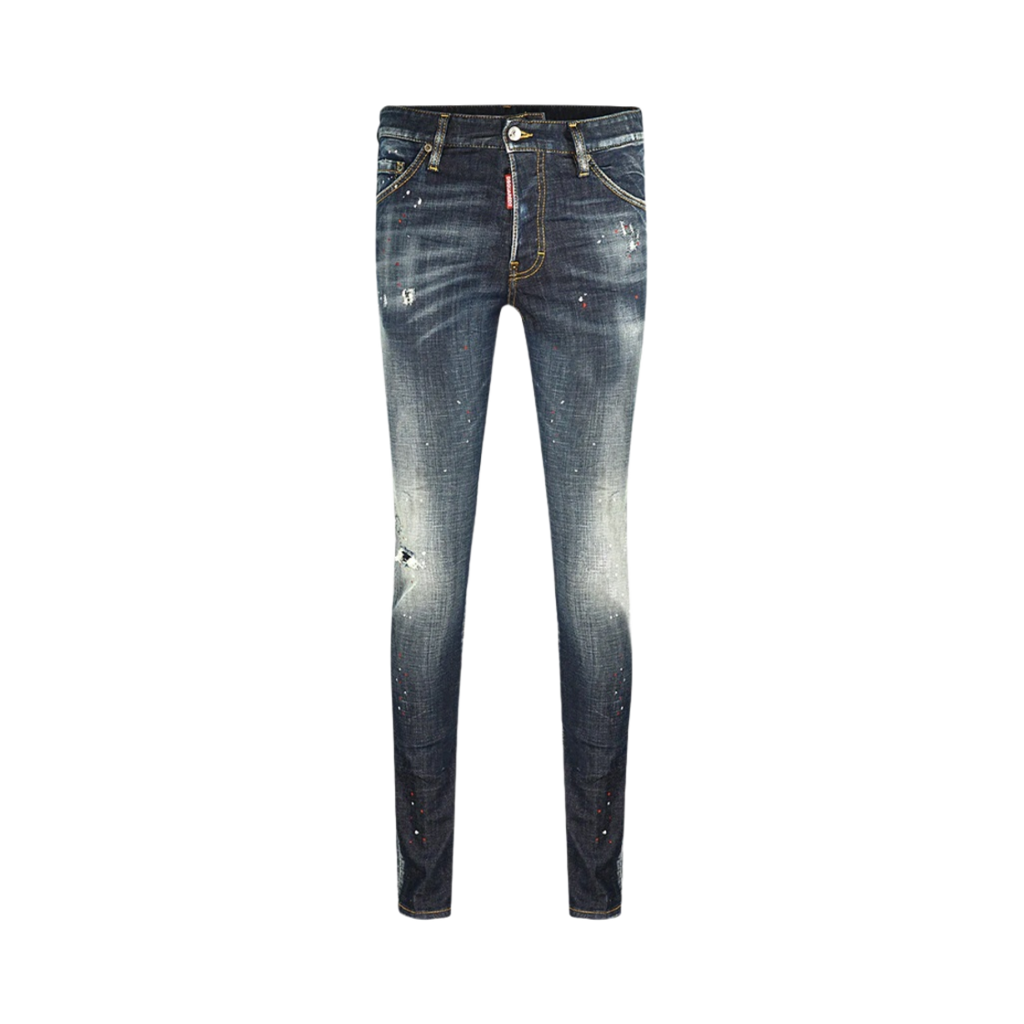 S71LB0778S30342470 Dsquared2 Cool Guy Paint Slash Canadian Leaf Jeans Blue