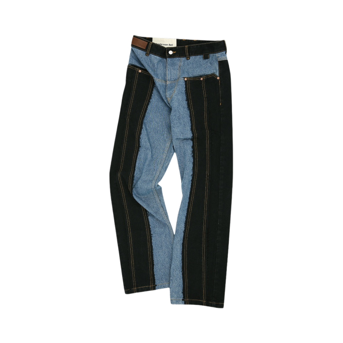 앤더슨벨 티모시 패널 와이드 진 블루 블랙(Andersson Bell Timothy Panel Wide Jeans Blue Black)