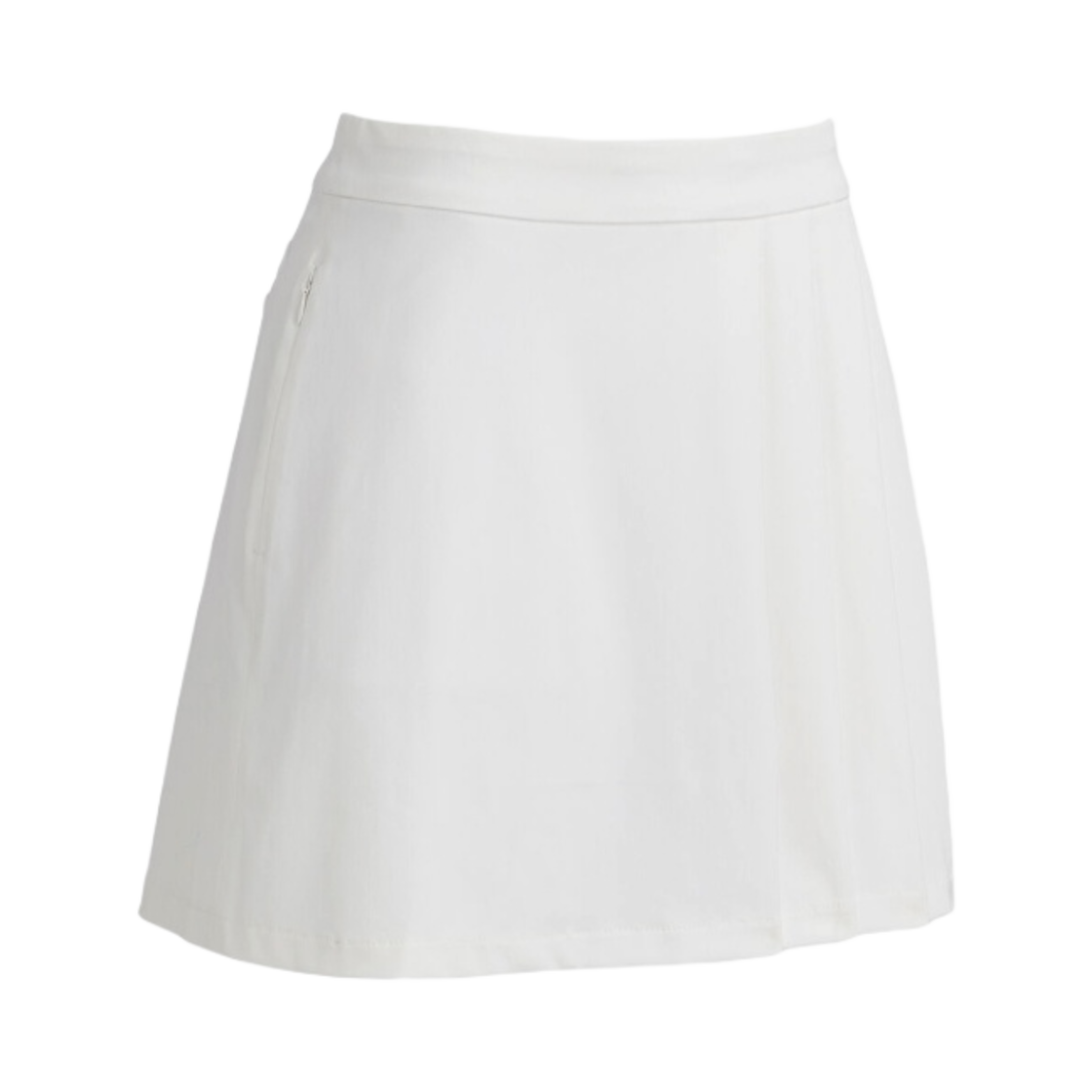 (W) 지포어 럭스 사이드 플리츠 포웨이 스트레치 트윌 스코트 스노우((W) G/Fore Luxe Side Pleat 4-Way Stretch Twill Skort Snow)