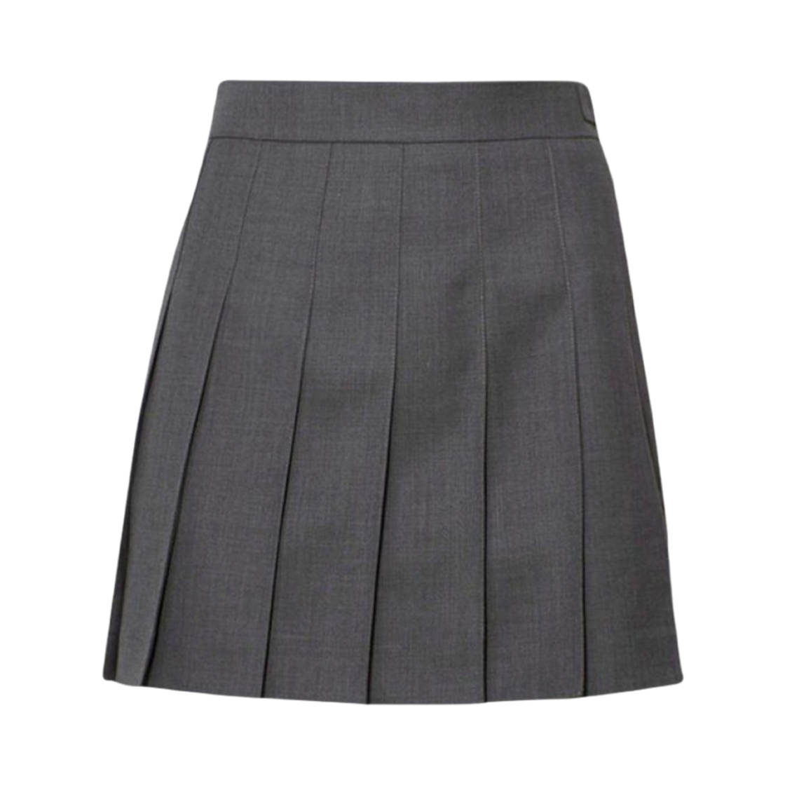 (W) 톰브라운 슈퍼 120수 스쿨 유니폼 드롭백 플리츠 미니 스커트 미디움 그레이