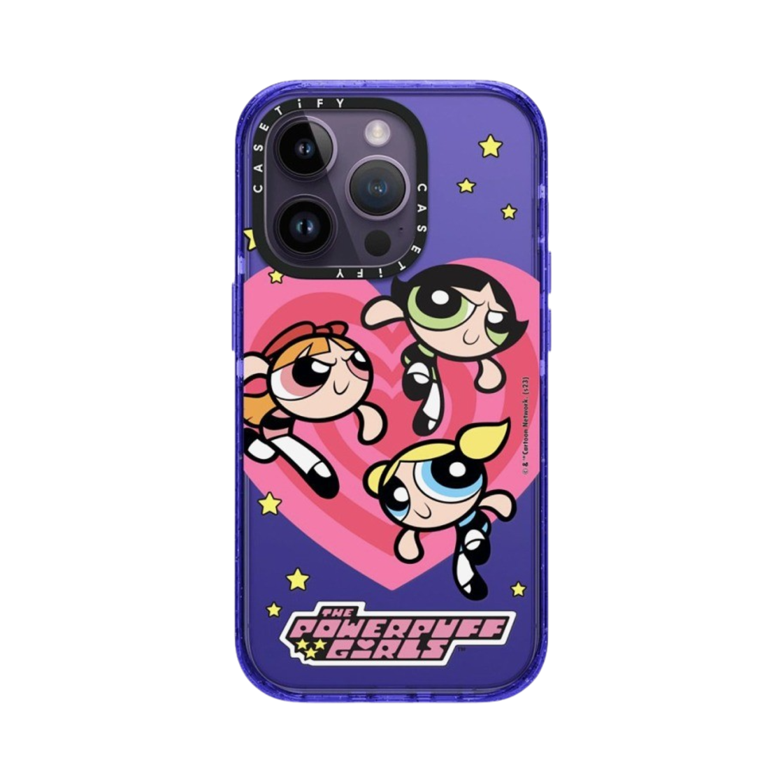 케이스티파이 x 파워퍼프걸 아이폰 하트 임팩트 케이스 반투명 페리 퍼플(Casetify x The Powerpuff Girls iPhone Heart Impact Case Sheer Peri Purple) - 2