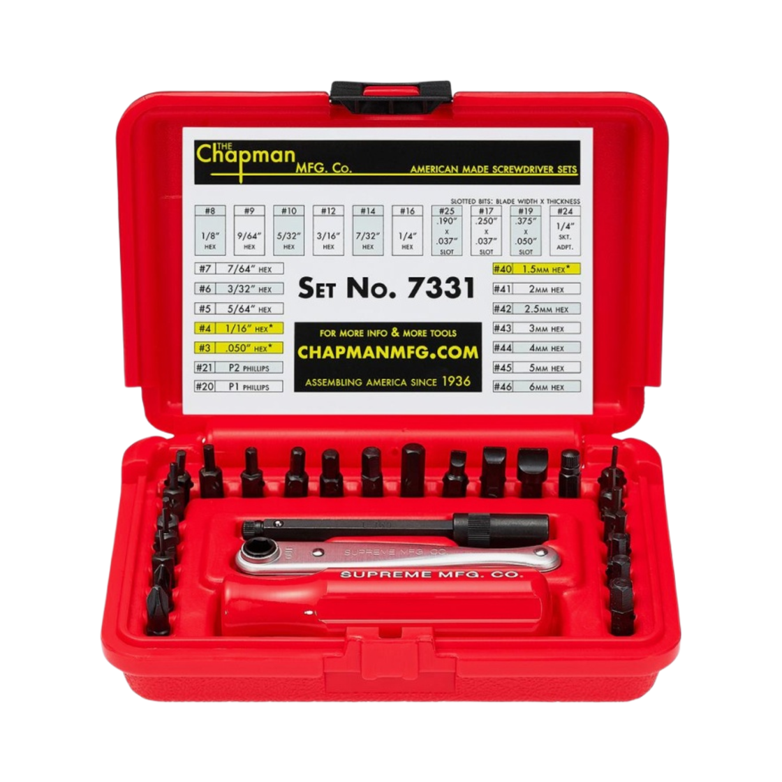 - Supreme Chapman Screwdriver Set Red - 19FW