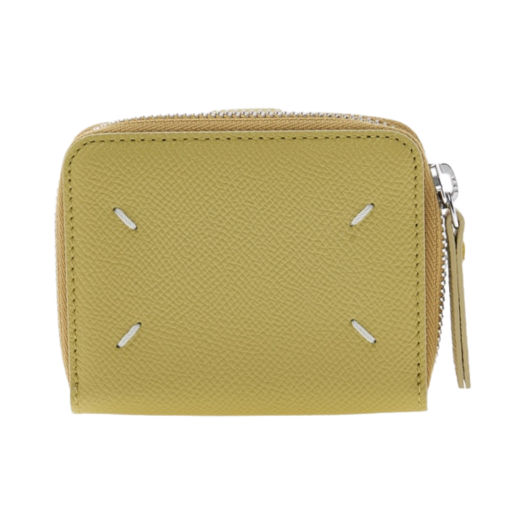 Maison Margiela Zip Around Compact Wallet Linden Green
