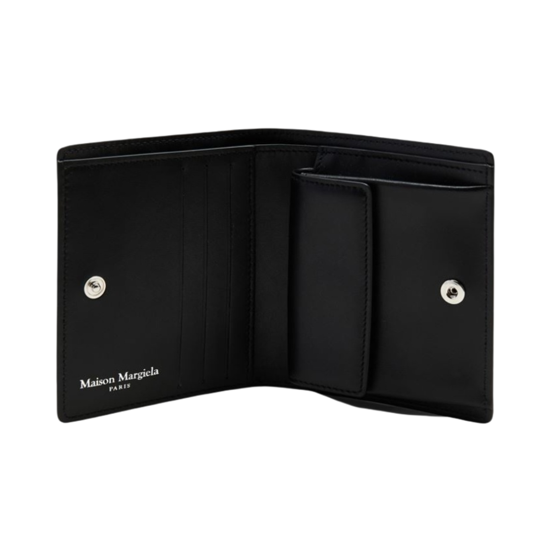 SA3UI0007P4745T8013 Maison Margiela Compact Bi-Fold Wallet Black - #2