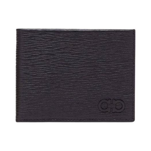 Ferragamo Gancini Wallet Black Rain