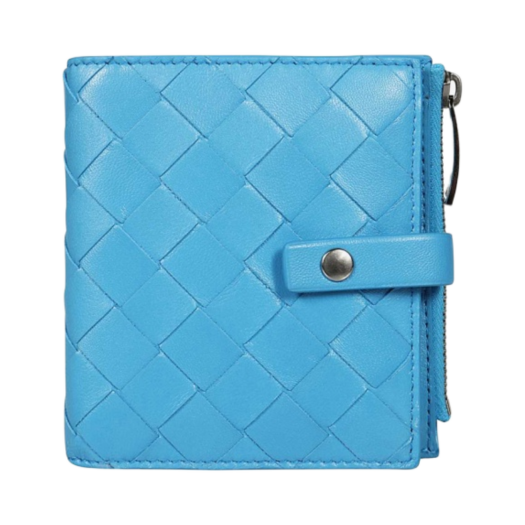 Bottega Veneta Bi-Fold Wallet Sky Blue
