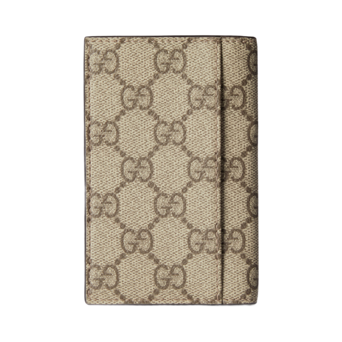 구찌 GG 엠블럼 반지갑 카드 케이스 베이지 다크 브라운(Gucci GG Emblem Bi-Fold Card Case Beige Dark Brown) - 3