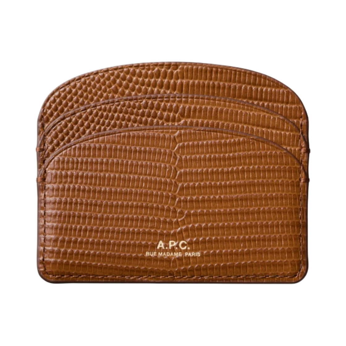 아페쎄 데미룬 카드 홀더 넛 브라운(A.P.C. Demi-Lune Card Holder Nut Brown)