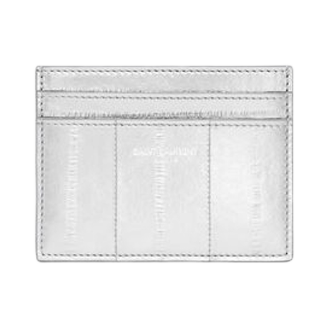 생로랑 파리 크레딧 카드 케이스 일 메탈 실버(Saint Laurent Paris Credit Card Case in Eel Metal Silver) - 1
