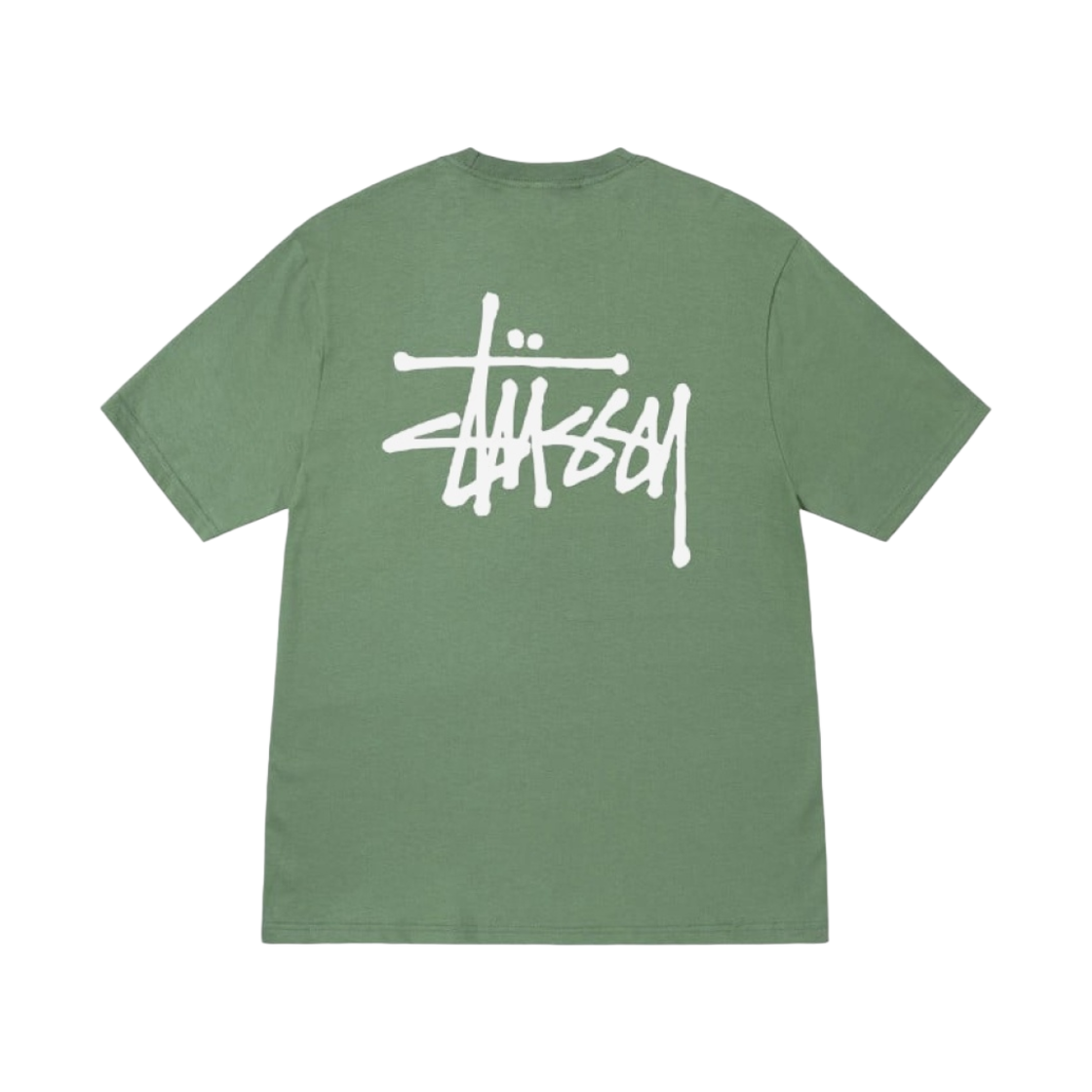 스투시 베이직 스투시 티셔츠 그린 2022