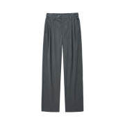 TNGT Pin Stripe Wide Set-up Pants Gray