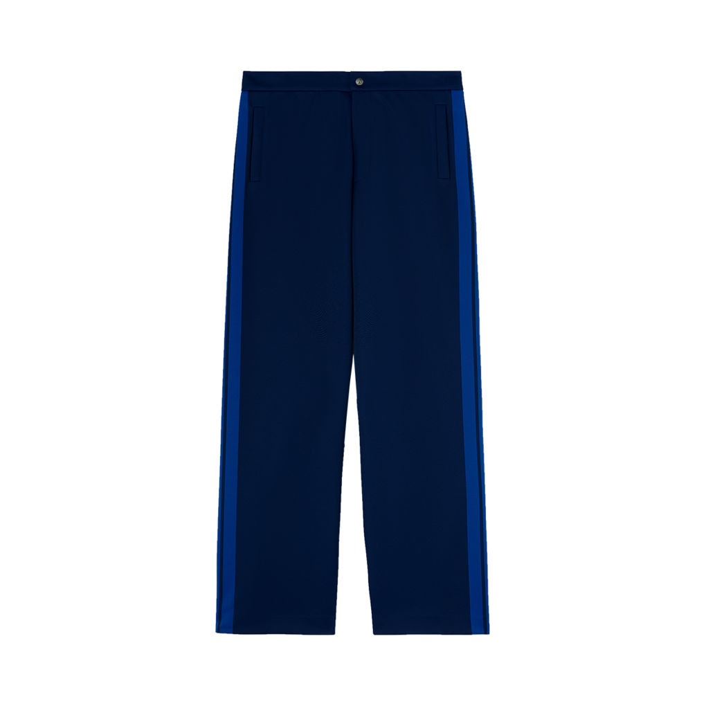 P7PMMD637 Palm Angels Suit Track Pants Navy Blue - Blue
