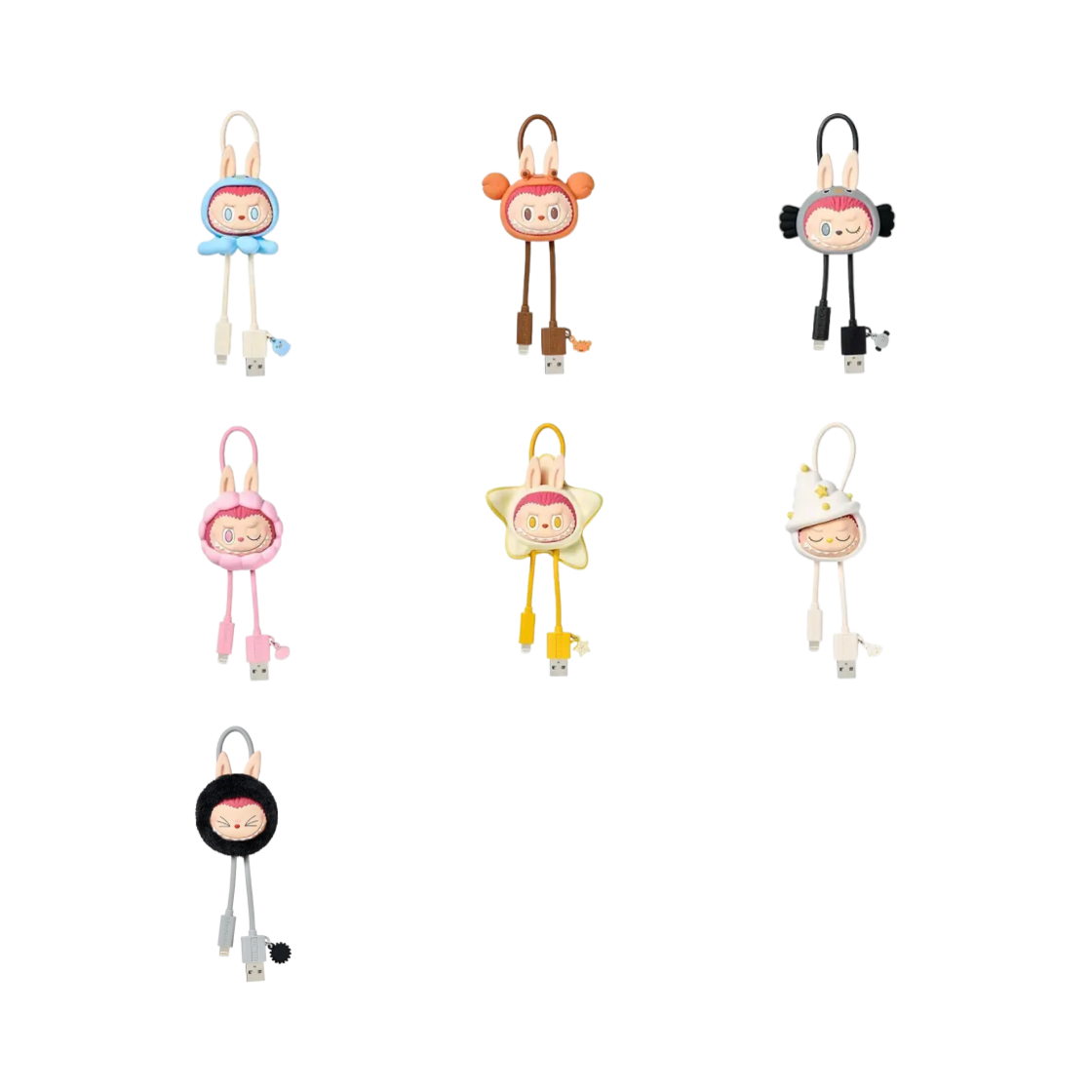 팝마트 라부부 바캉스 시리즈 케이블 미개봉 랜덤박스 라이트닝 타입 (6개입)(Pop Mart Labubu Vacation Series Cable Sealed Case Lightning Type (6 Blind Boxes)) - 2