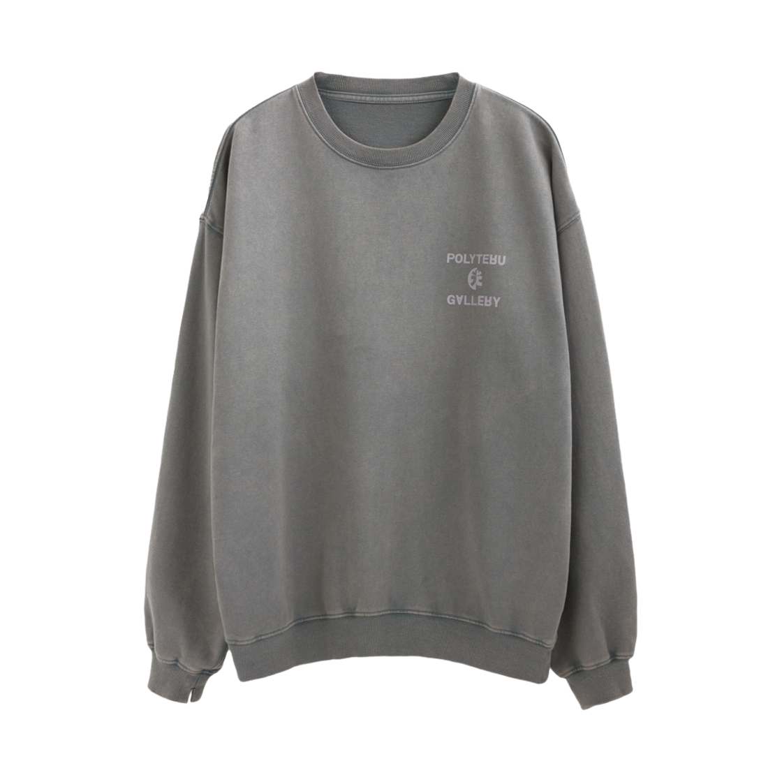 PL23SSTS02GN Polyteru x 1011 Gallery Loosed Sweatshirt Washed Green - 23SS
