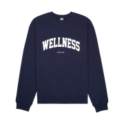 Sporty & Rich Wellness Ivy Crewneck Navy White