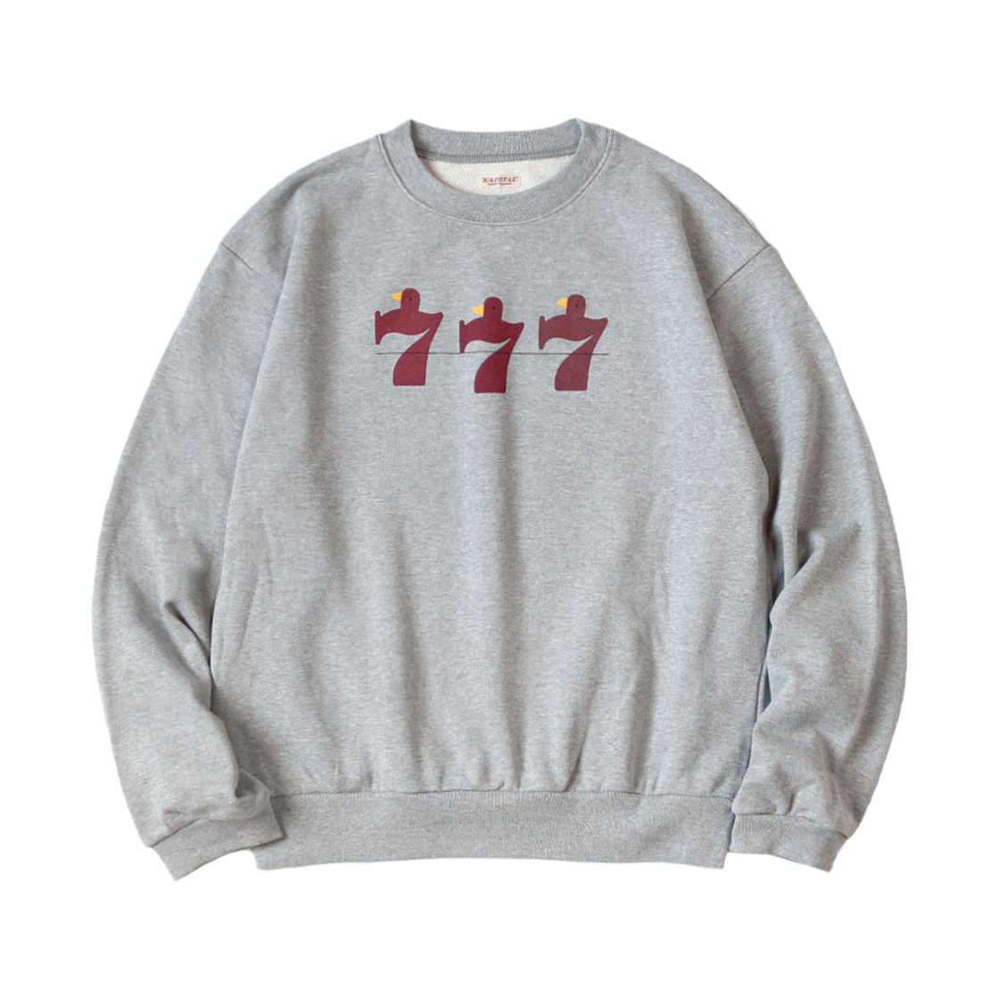 캐피탈 30 플리스 크루 스웨트셔츠 그레이