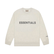 Essentials 3D Silicon Applique Crewneck Oatmeal/Oatmeal Heather/Light Heather Oatmeal 2020