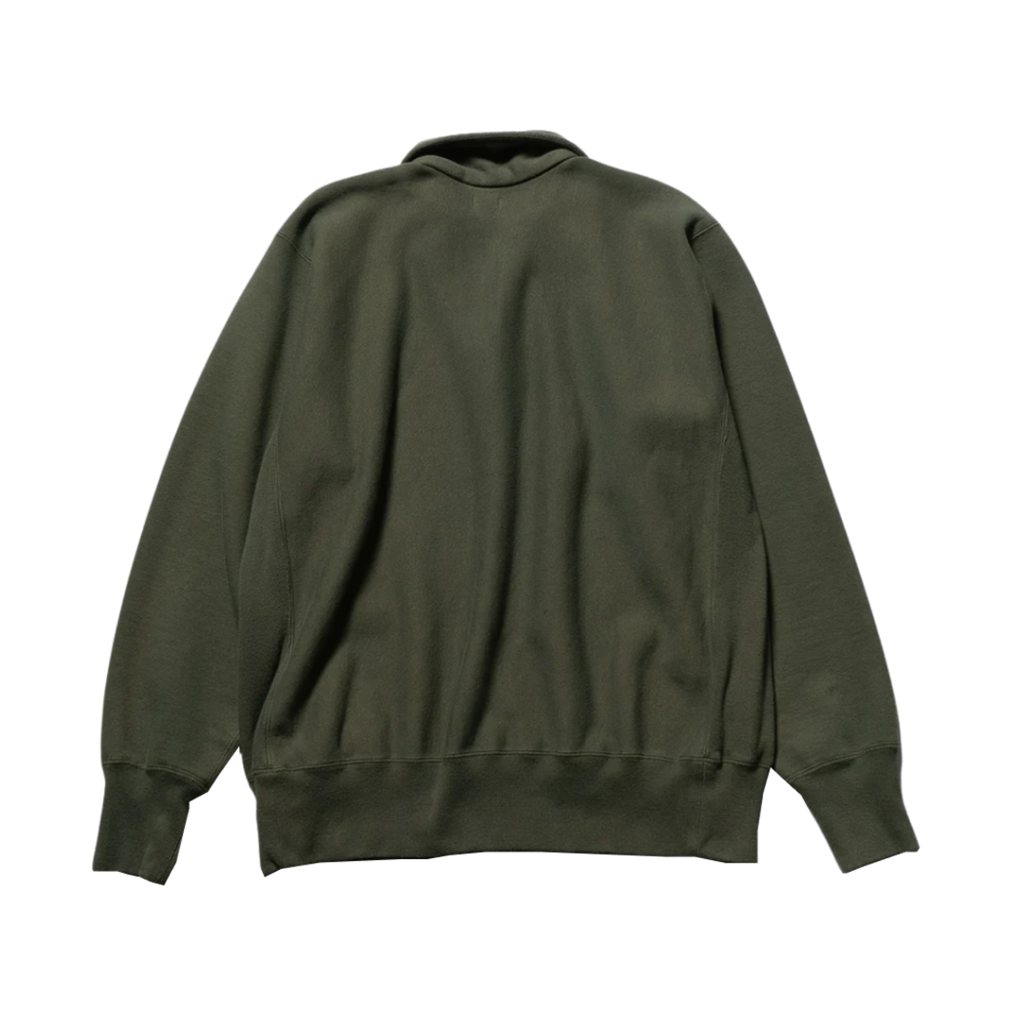 아프레쎄 빈티지 하프 집업 스웨트셔츠 올리브 - 25SS(A.Presse Vintage Half Zip Sweatshirt Olive - 25SS) - 2