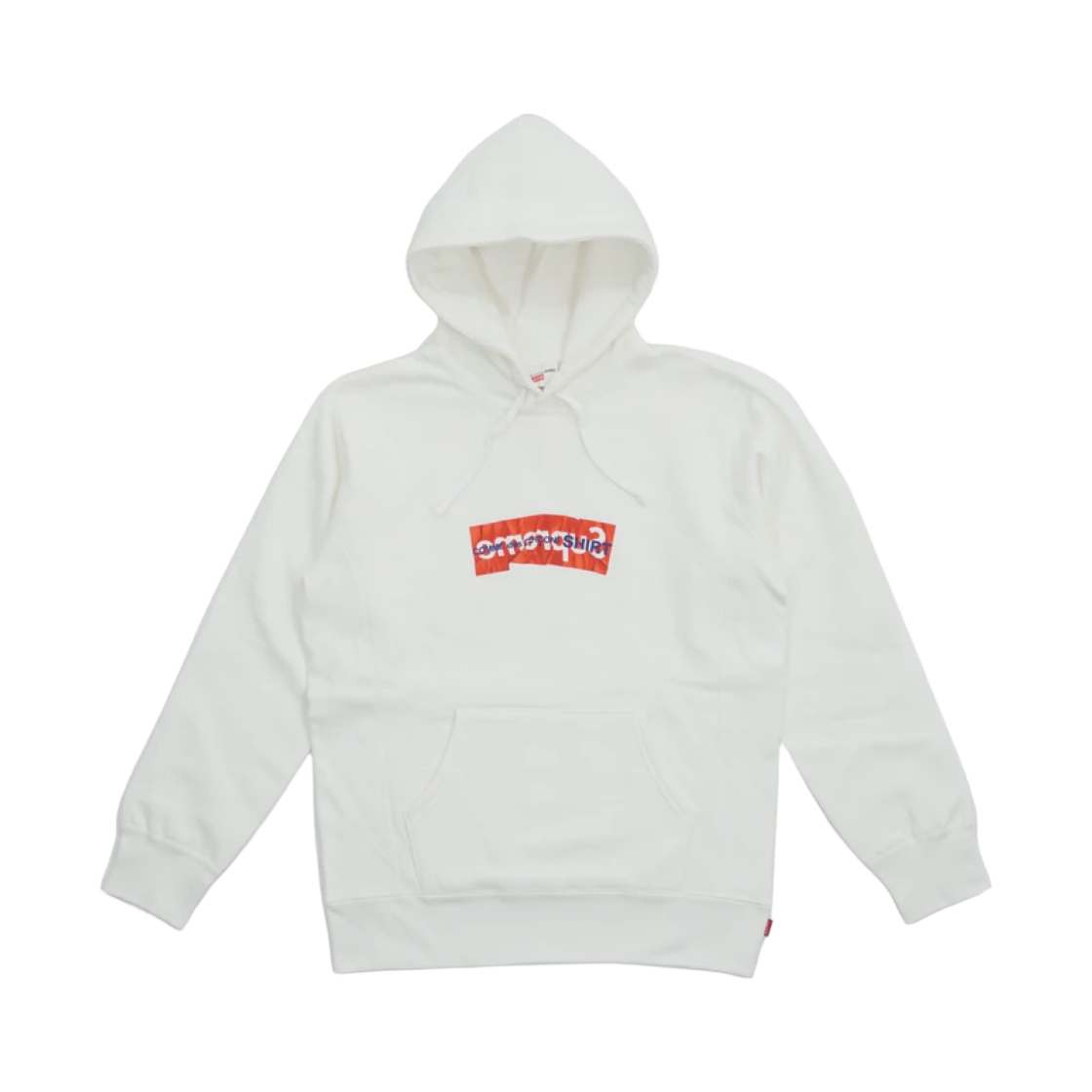슈프림 x 꼼데가르송 셔츠 박스로고 후드 스웨트셔츠 화이트 - 17SS