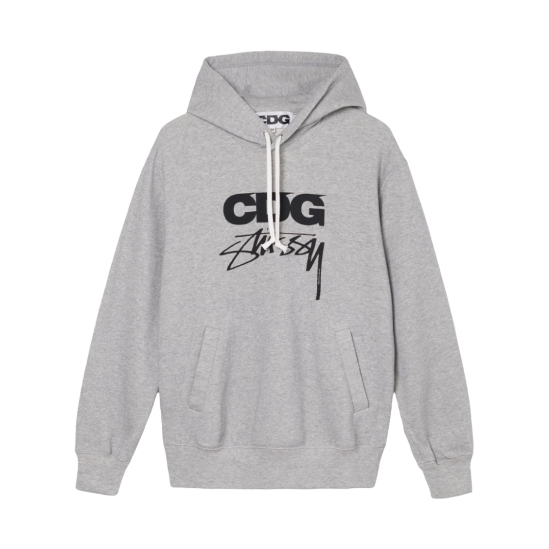 CDG x 스투시 후드 그레이(CDG x Stussy Hoodie Grey)