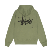 Stussy Basic Stussy Pigment Dyed Hoodie Artichoke