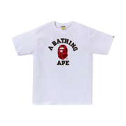 BAPE Color Camo College T-Shirt White Red