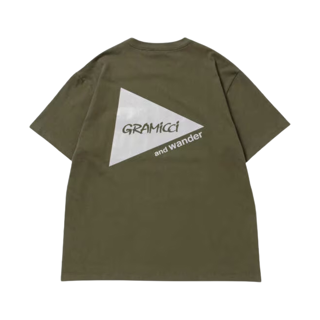 앤드원더 x 그라미치 백프린트 티셔츠 그린(And Wander x Gramicci Backprint T-Shirt Green)