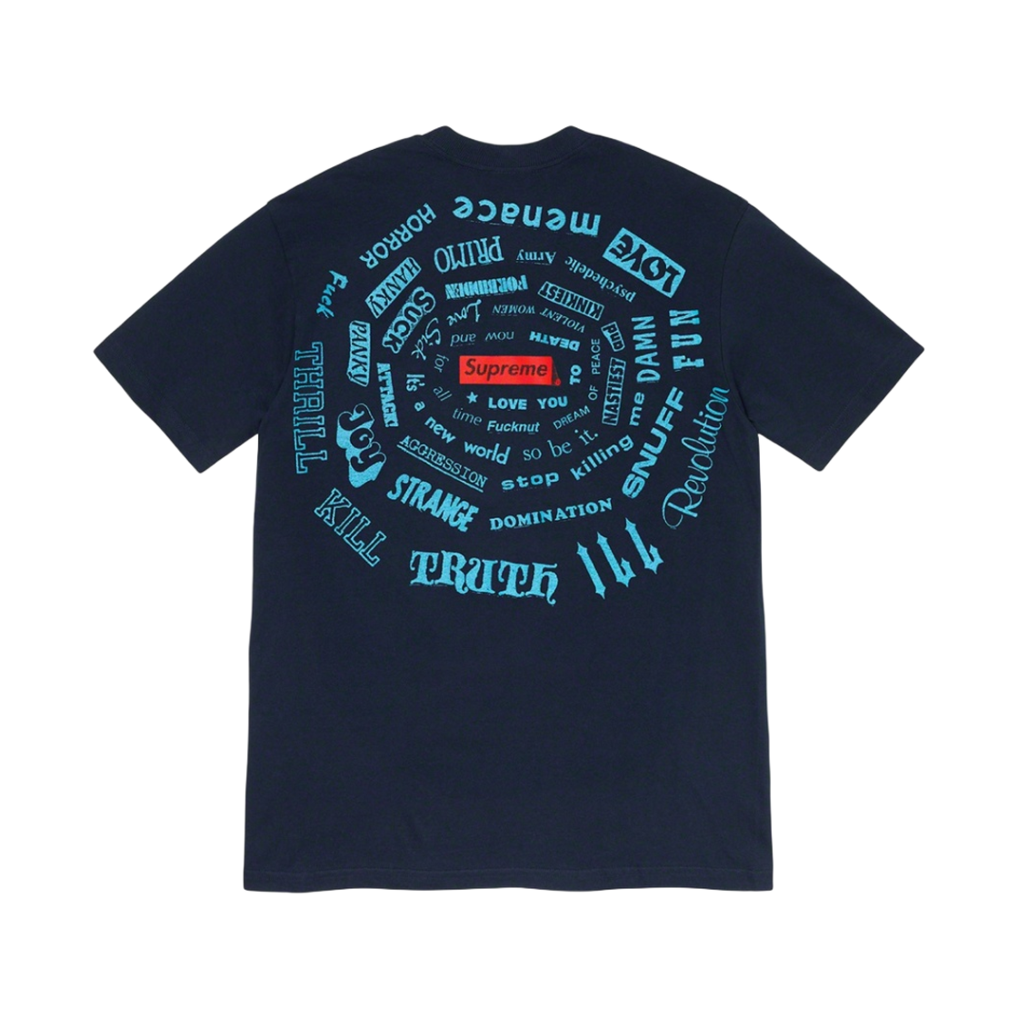 슈프림 스파이럴 티셔츠 네이비 - 21SS(Supreme Spiral T-Shirt Navy - 21SS) - 2