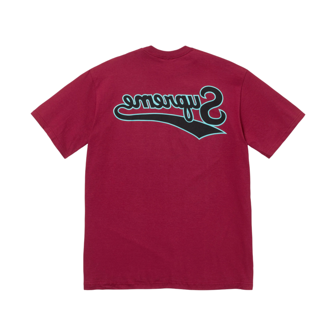 - Supreme Backwards T-Shirt Cardinal - 24SS