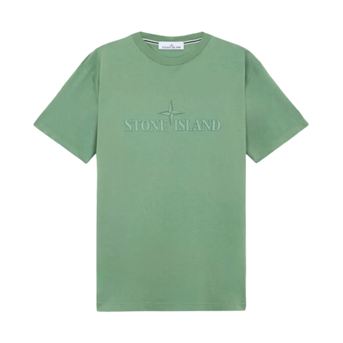81152NS80-V0055 Stone Island 2NS80 Cotton Jersey T-shirt Sage Green - 24FW