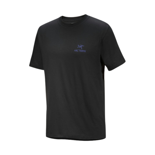 9535 Arc'teryx Kragg SL Cotton Bird Word SS T-Shirt Black Electra