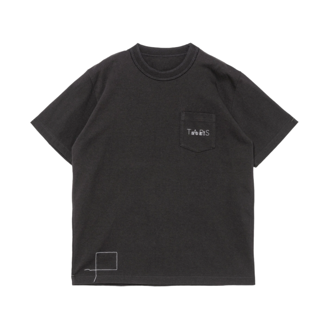 사카이 x 더블탭스 자수 티셔츠 블랙 | Sacai | KREAM
