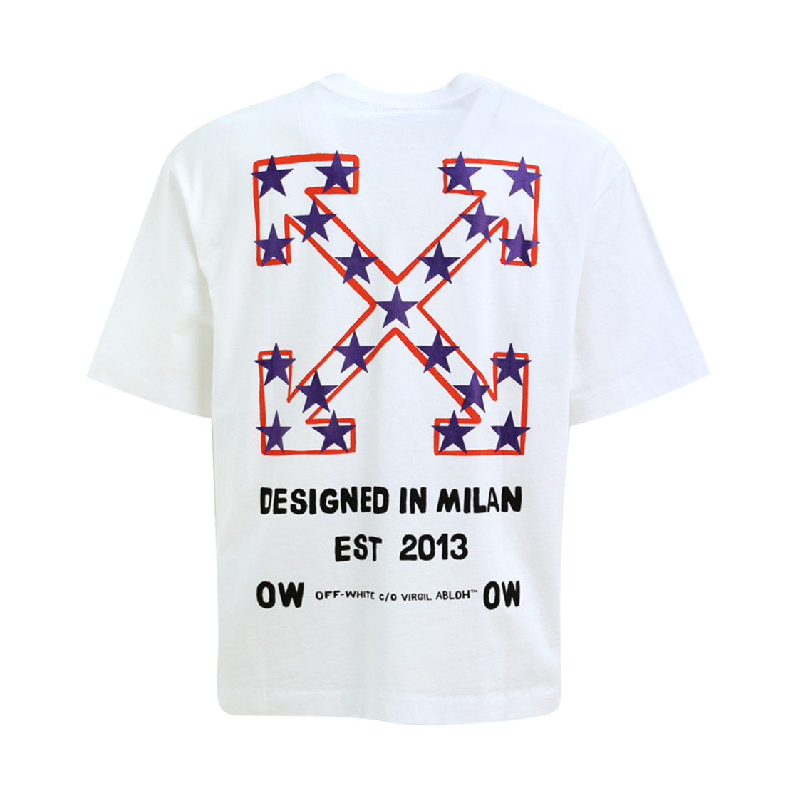 OMAA120S25JER0080110 Off-White Star Arrow Skate T-Shirt White