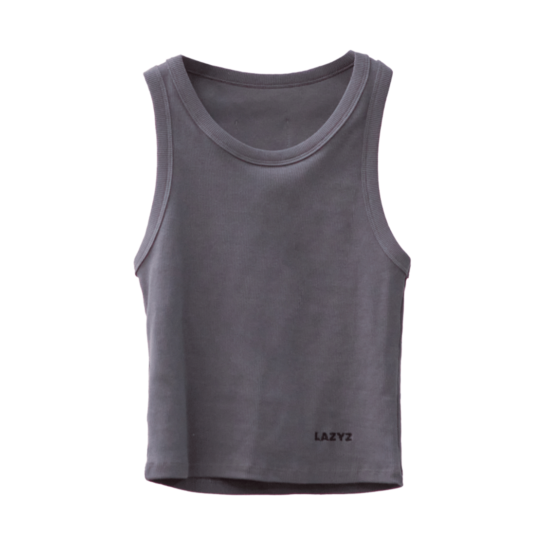 Ribbed Tank Top - Charcoal Lazyz Ribbed Tank Top Charcoal