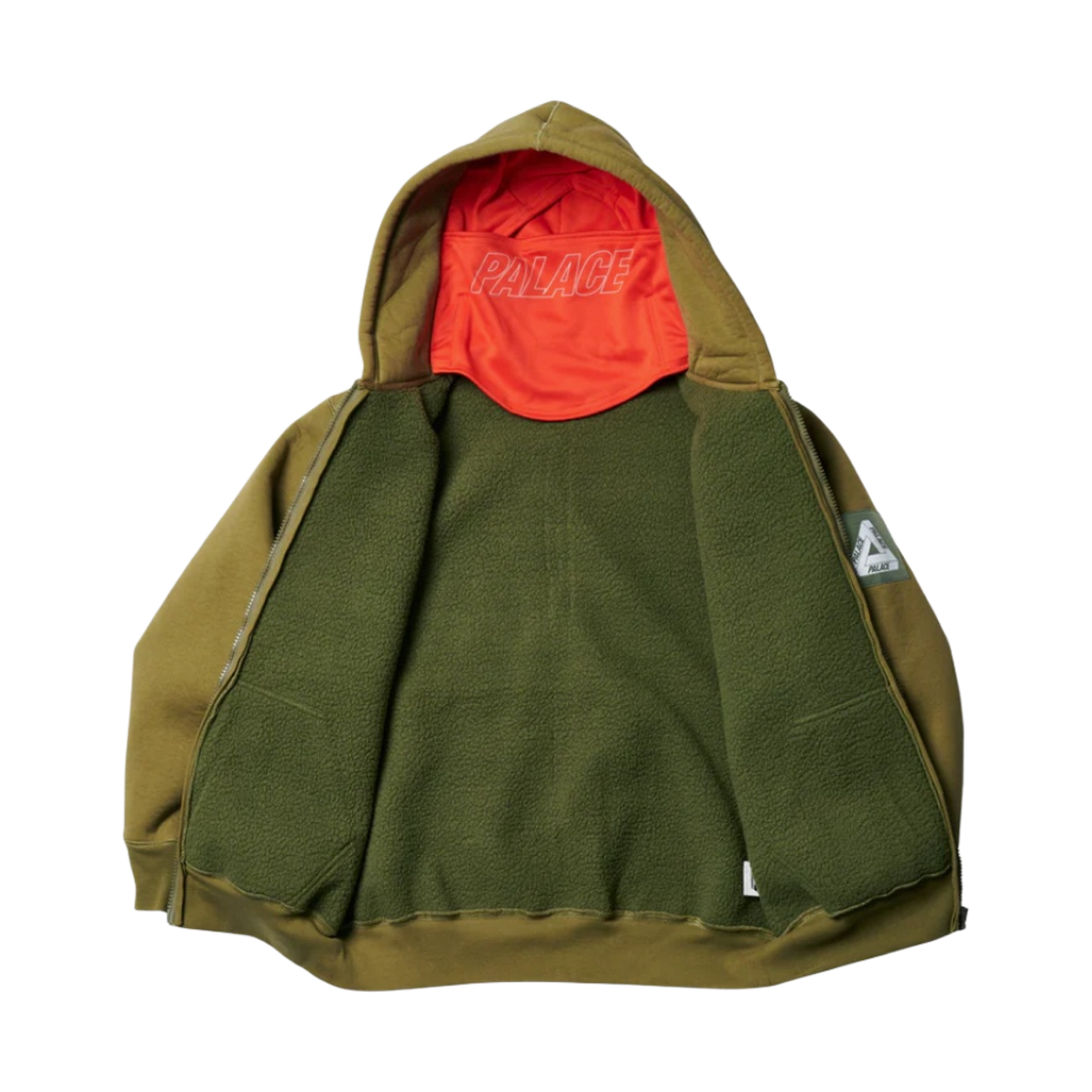 팔라스 페이스마스크 셔링 써멀 후드 올리브 - 23SS(Palace Facemask Shearling Thermal Hood Olive - 23SS) - 3