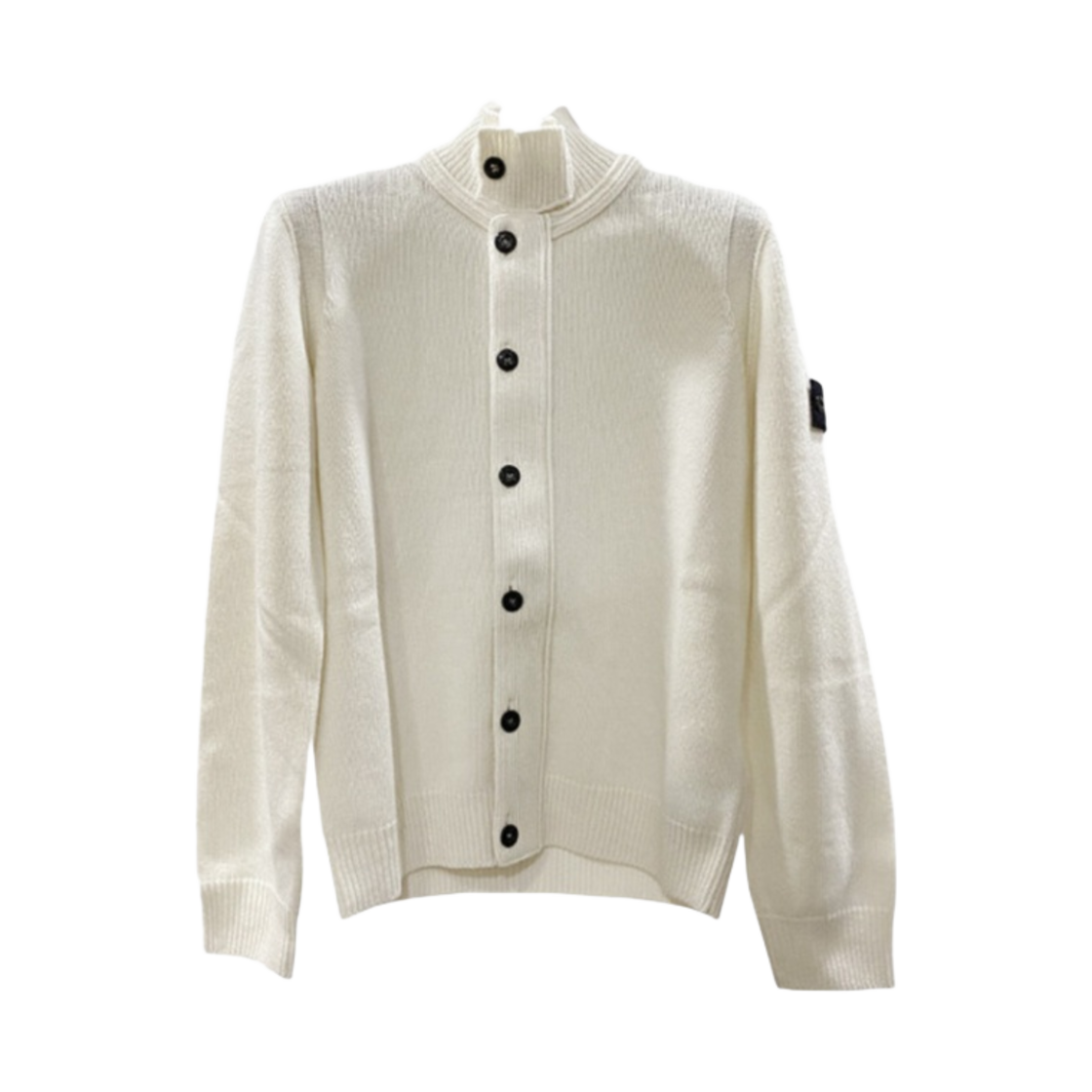 7916503Z1-V0093 (Kids) Stone Island 503Z1 Cardigan Knit Ivory - 23FW