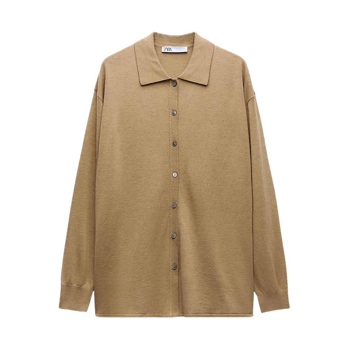 (W) 자라 사이드 버튼 니트 가디건 샌드((W) Zara Side Button Knit Cardigan Sand)