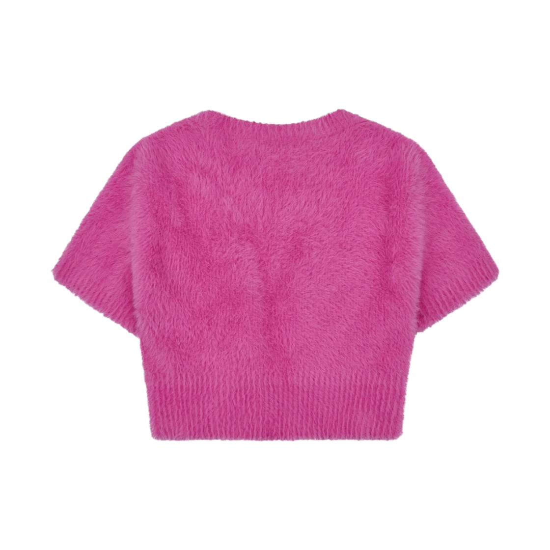 (W) 자크뮈스 라 마이유 네브 플러피 참 로고 가디건 핑크((W) Jacquemus La Maille Neve Fluffy Charm Logo Cardigan Pink) - 2