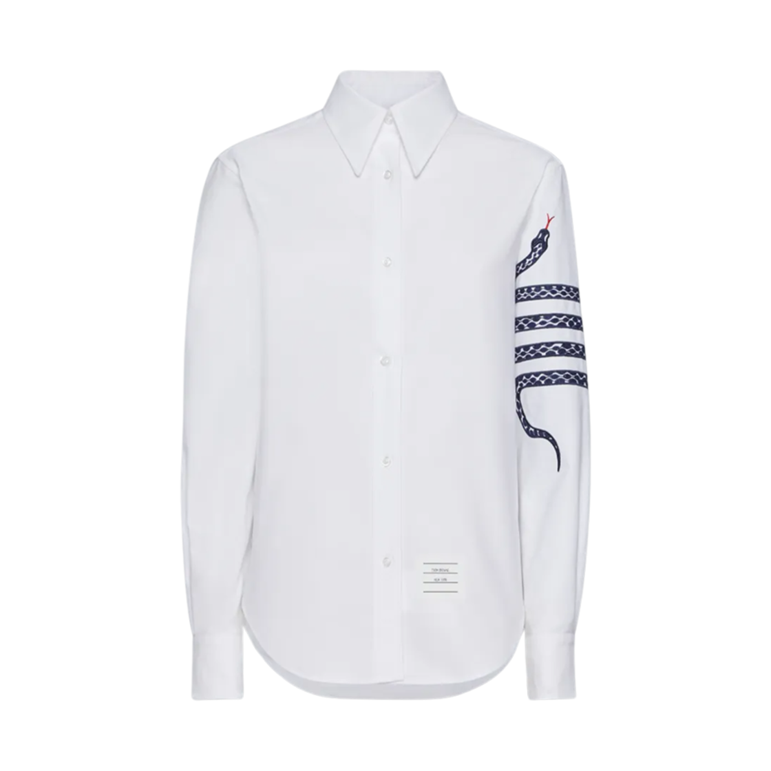 FLL162E-E1187-100 (W) Thom Browne Lunar New Year Oxford Shirt White