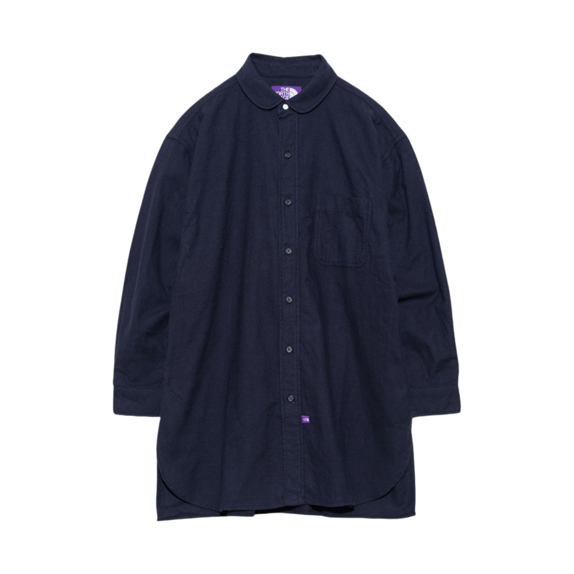 NTW3377N The North Face Purple Label Flannel Field Long Shirt Vintage Navy