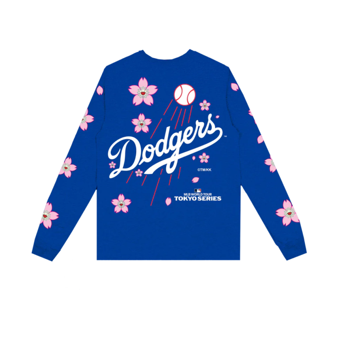 나이키 x 무라카미 타카시 x MLB 월드 투어 도쿄 시리즈 2025 다저스 롱슬리브 티셔츠 블루(Nike x Murakami Takashi x MLB World Tour Tokyo Series 2025 Dodgers LS T-Shirt Blue) - 2