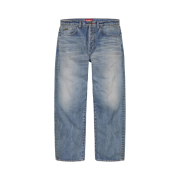 Supreme Distressed Loose Fit Selvedge Jean Washed Indigo - 24FW